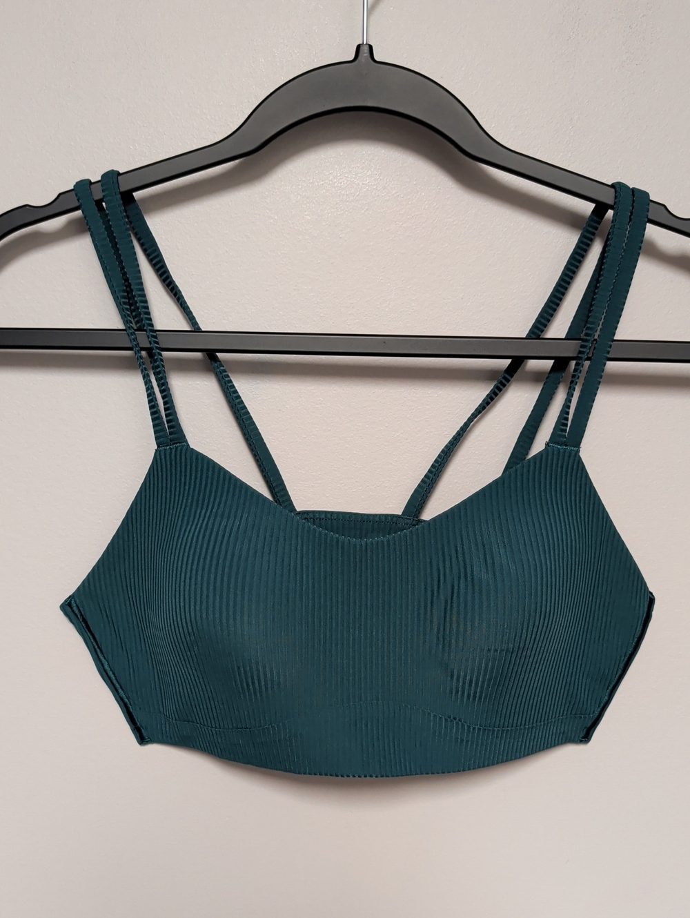 lululemon athletica Ribbed Double-Strap Bralette - Teal Green